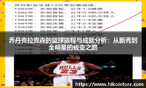 乔丹克拉克森的篮球旅程与成就分析：从新秀到全明星的蜕变之路